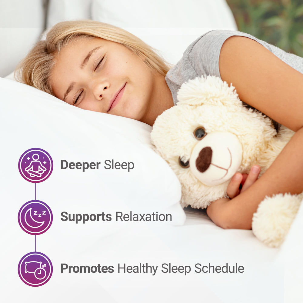 Melatonin dosage detail on Luna Kids chewables for smooth sleep onset