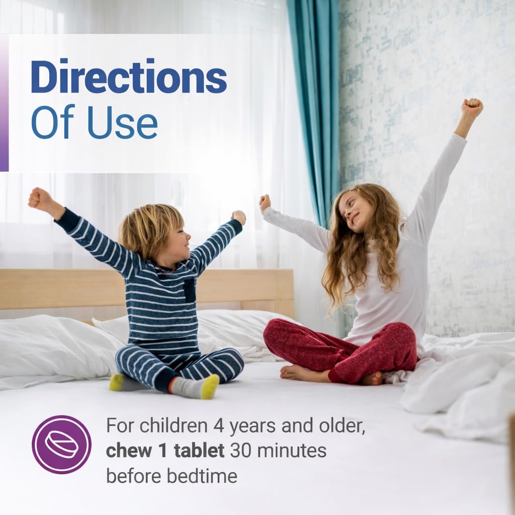 Valerian herbal blend paired with Luna Kids chewables for restful nights