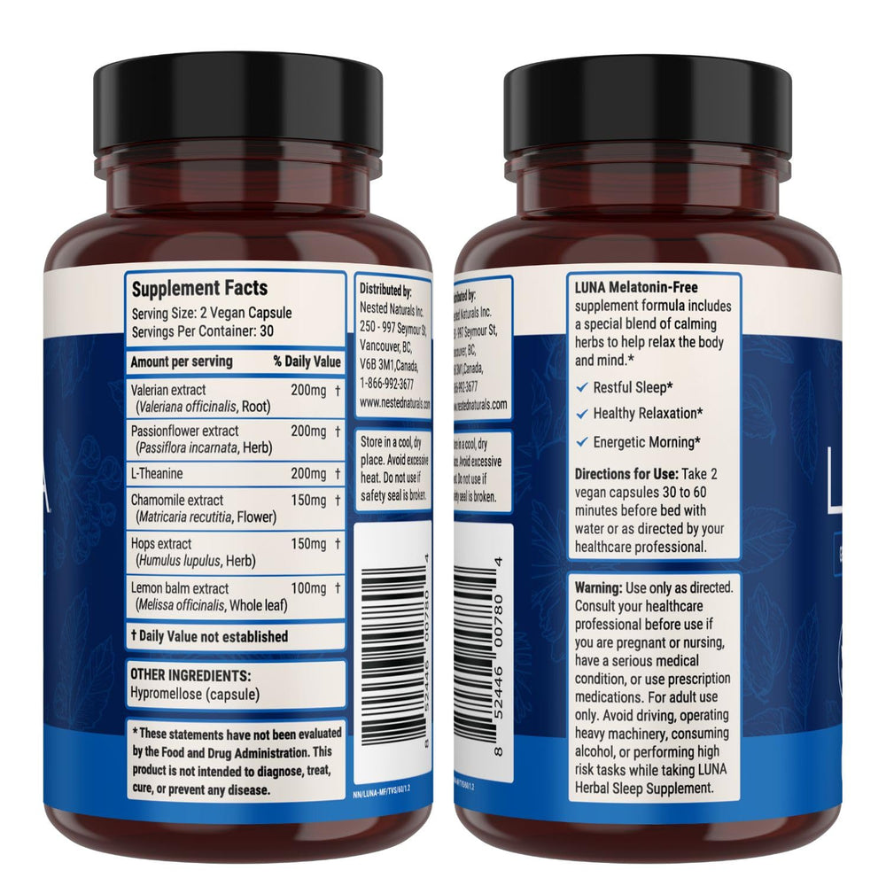 Nested Naturals Luna Sleep daily use visual showing consistent routine for better nights.