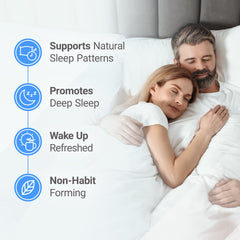 Nested Naturals Luna Sleep label detail indicating chamomile and valerian herbs for soothing onset.