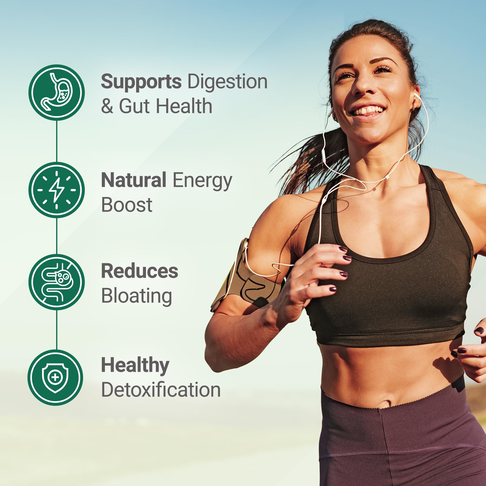 Nested Naturals blend includes fiber and probiotics for gut-friendly support.