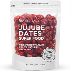 NESTLADY jujube dates packaging highlights premium USA snack option