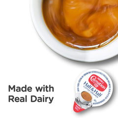Nestle Carnation real dairy creamer close-up highlighting rich creaminess for coffee.