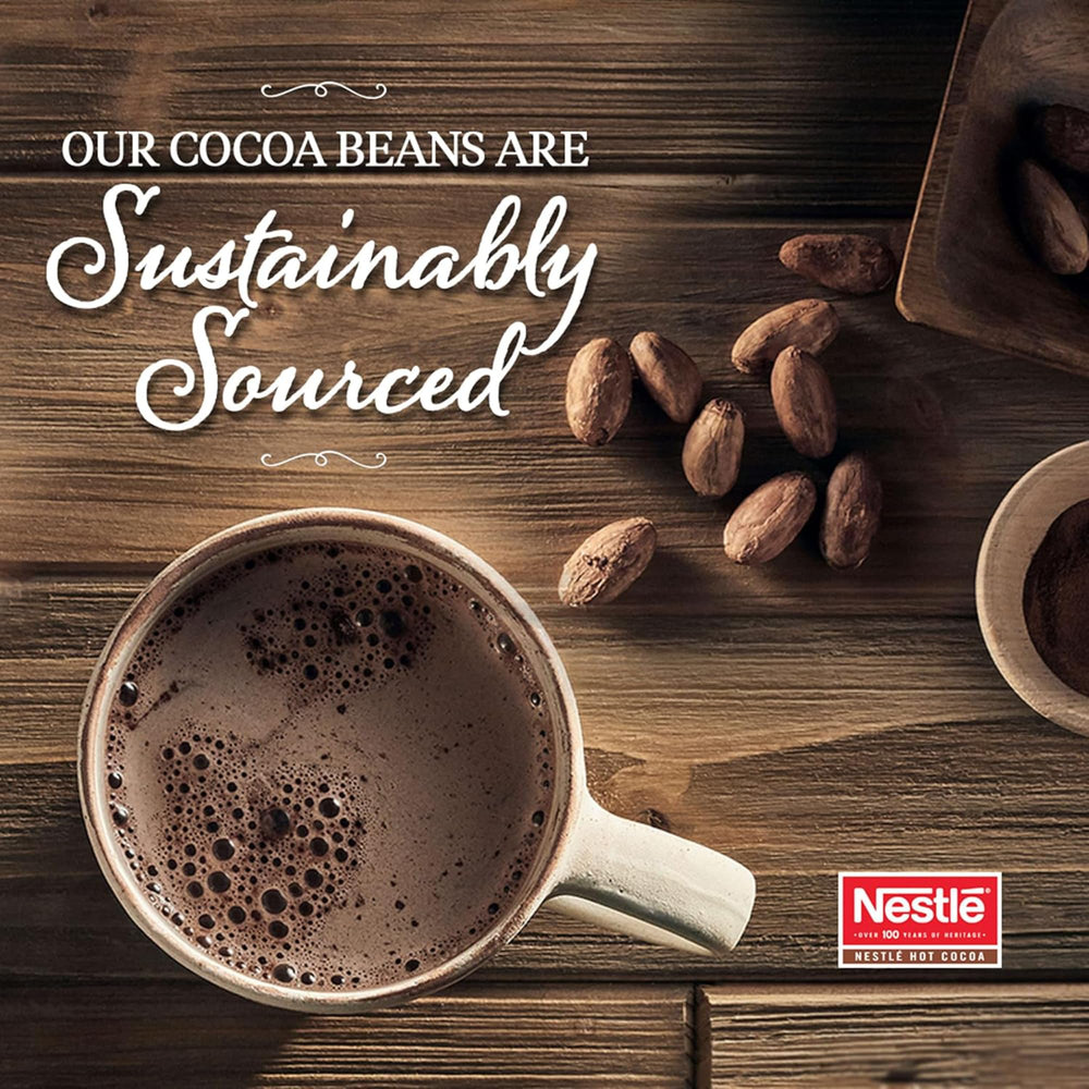 Nestle Hot Cocoa heritage; trusted cocoa tradition meets modern taste.