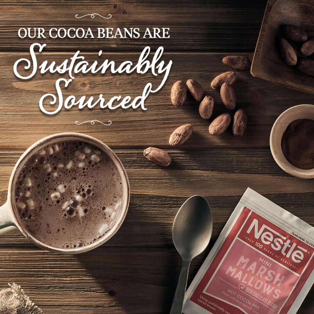 Nestlé Hot Cocoa sachets with long shelf life for easy stocking