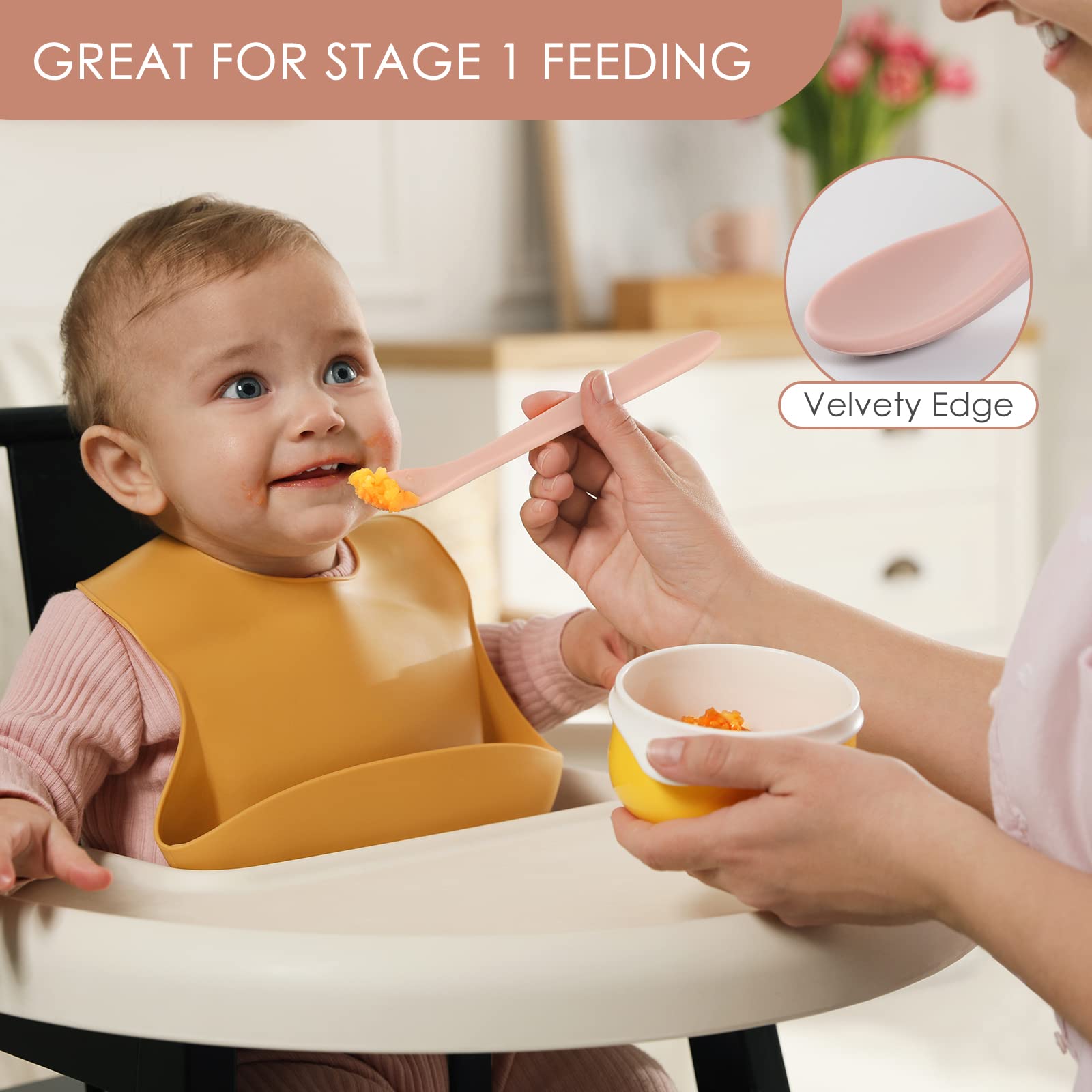 Netany soft-tip design protects developing gums during early solids