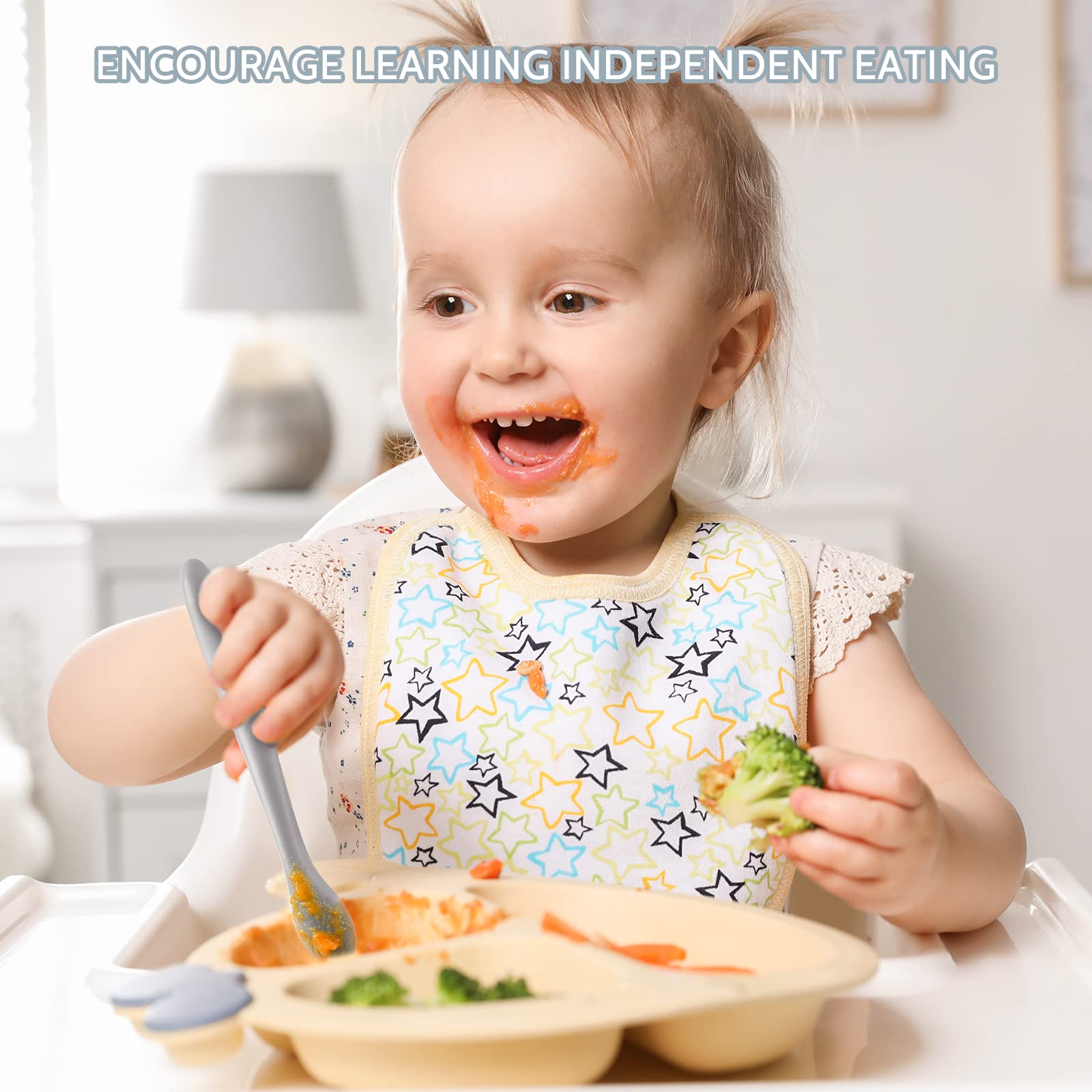 NETANY stain resistant, food grade spoons stay fresh between uses.