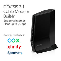 NETGEAR Nighthawk CAX30 app setup screen illustrating easy guided configuration