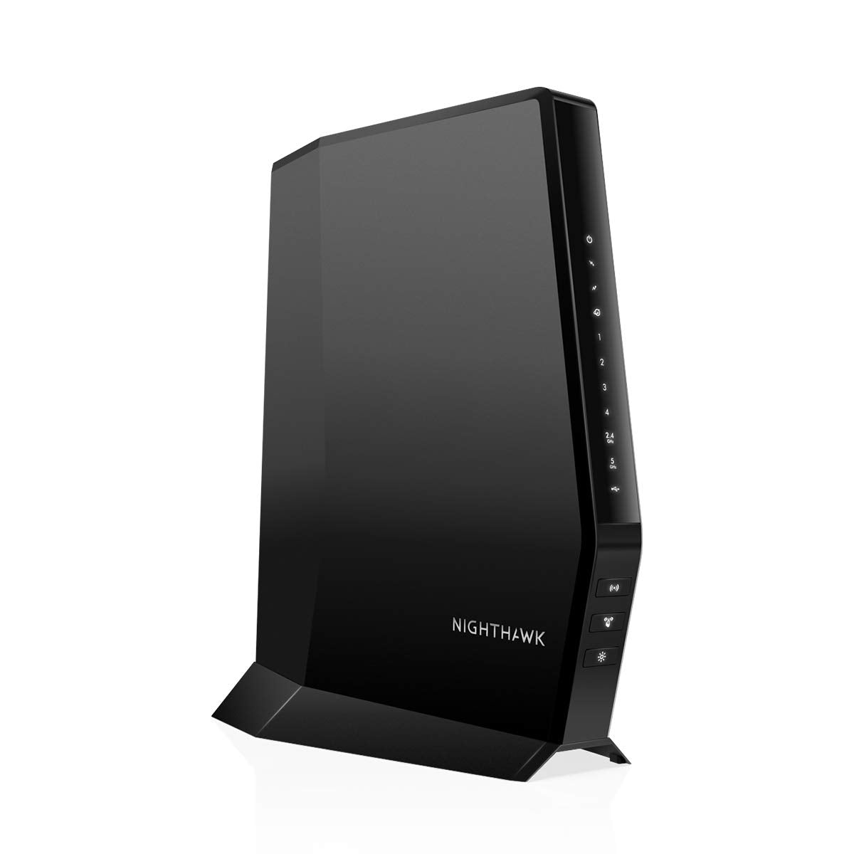 NETGEAR Nighthawk CAX30 front view for sleek setup and compact placement