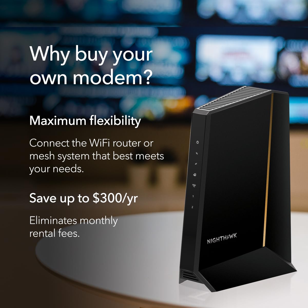 NETGEAR Nighthawk CM3000 with WiFi 6E router improves coverage and gaming