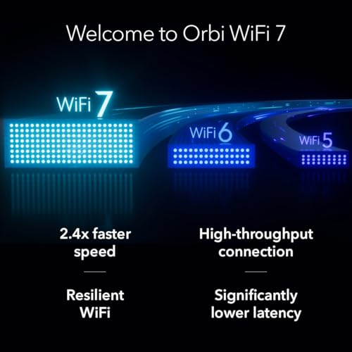 NETGEAR Orbi 770 system packaging box showing complete setup contents