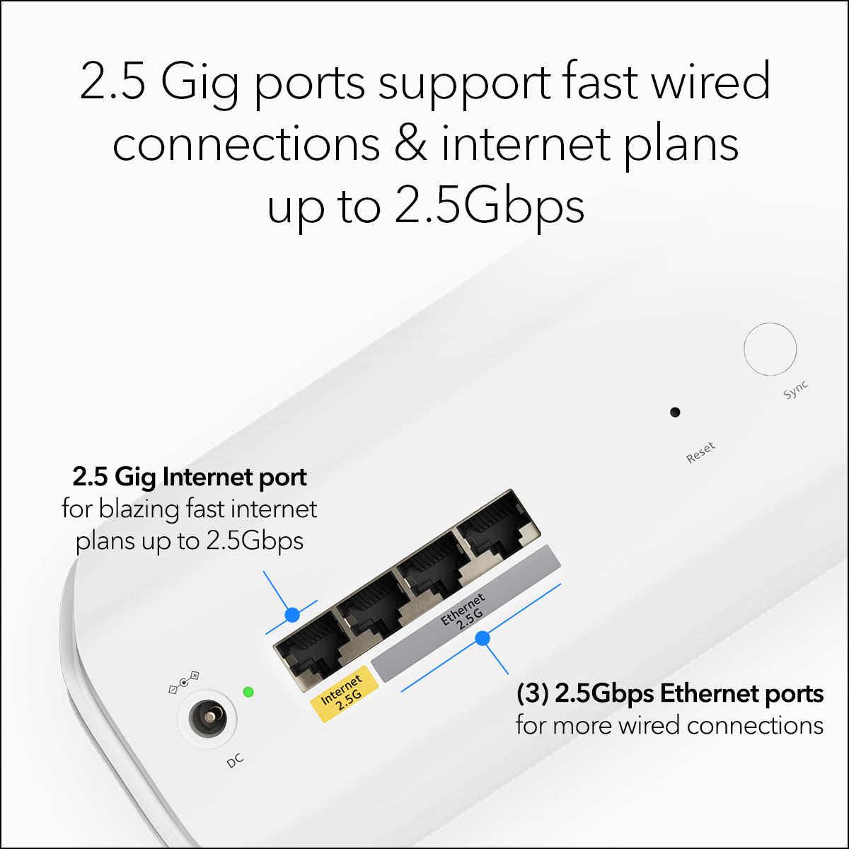 NETGEAR Orbi 770 wall-mount optional for flexible placement