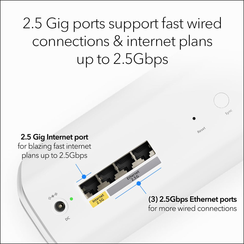 NETGEAR Orbi 770 wall-mount optional for flexible placement