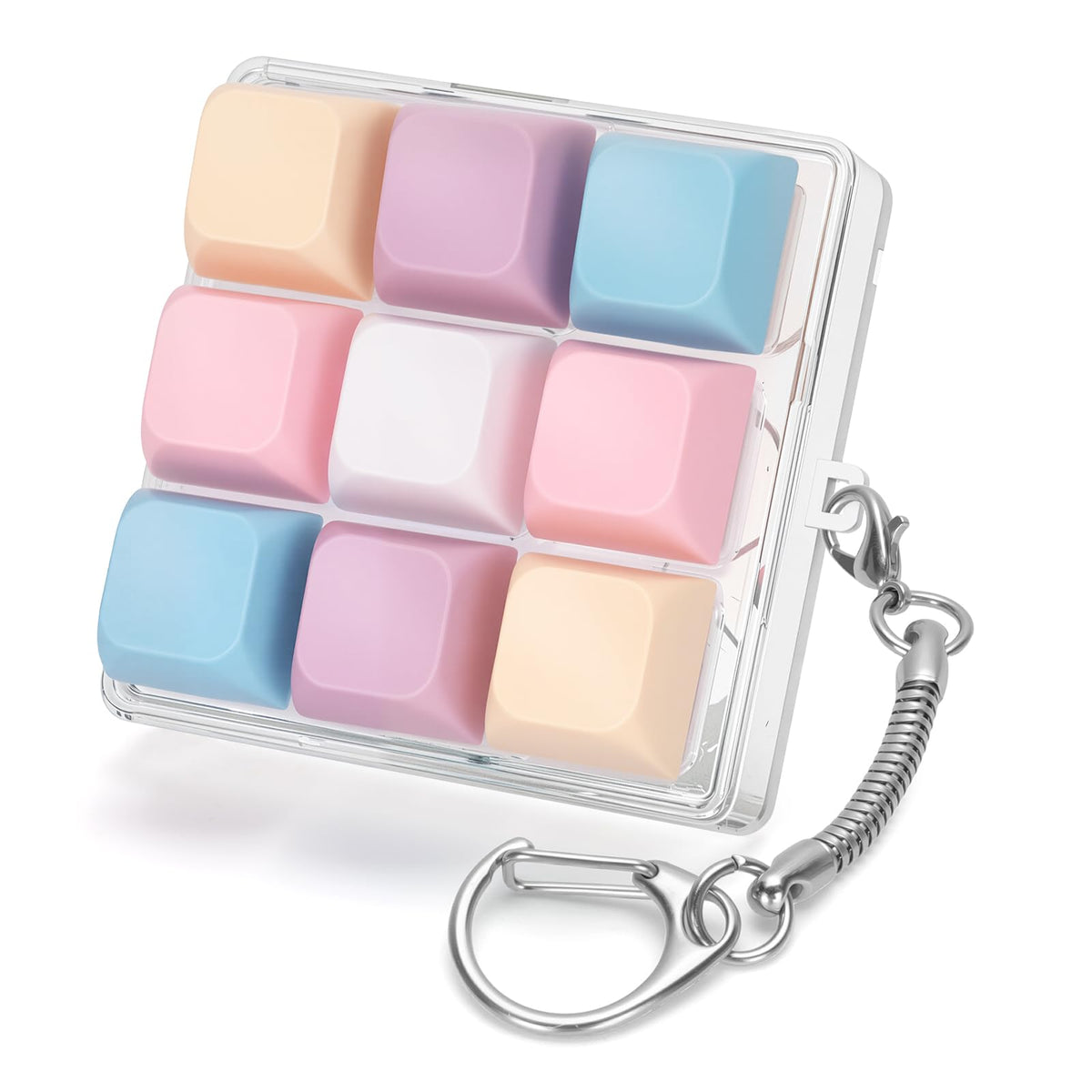 Netholid 9in1 keyboard fidget set with pastel colors for focused work sessions and stress relief.
