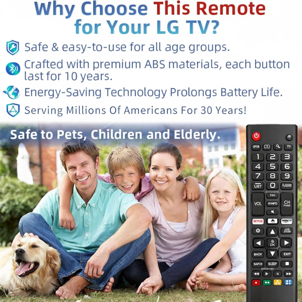 Nettech LG remote buttons close-up, clear controls for LG TV and streaming.