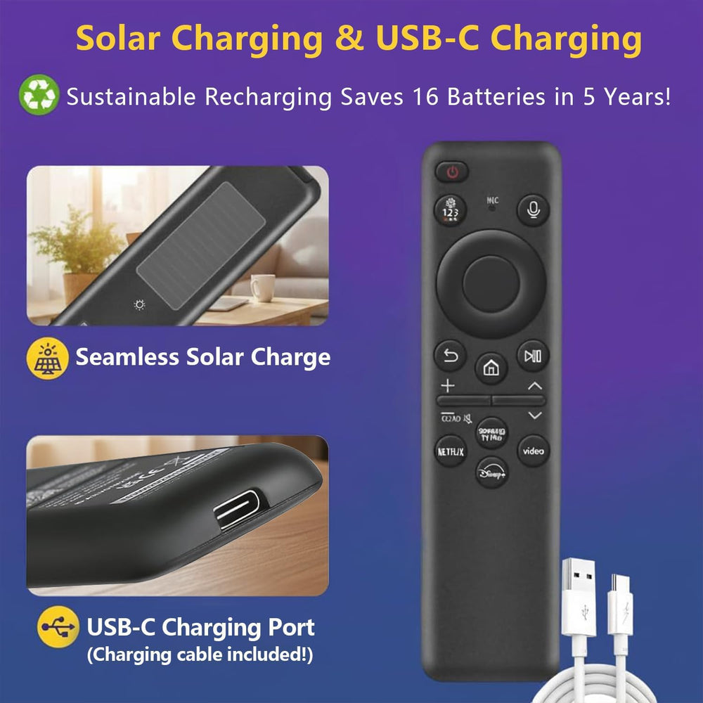 Nettech remote charging via USB-C with included cable for quick top-ups