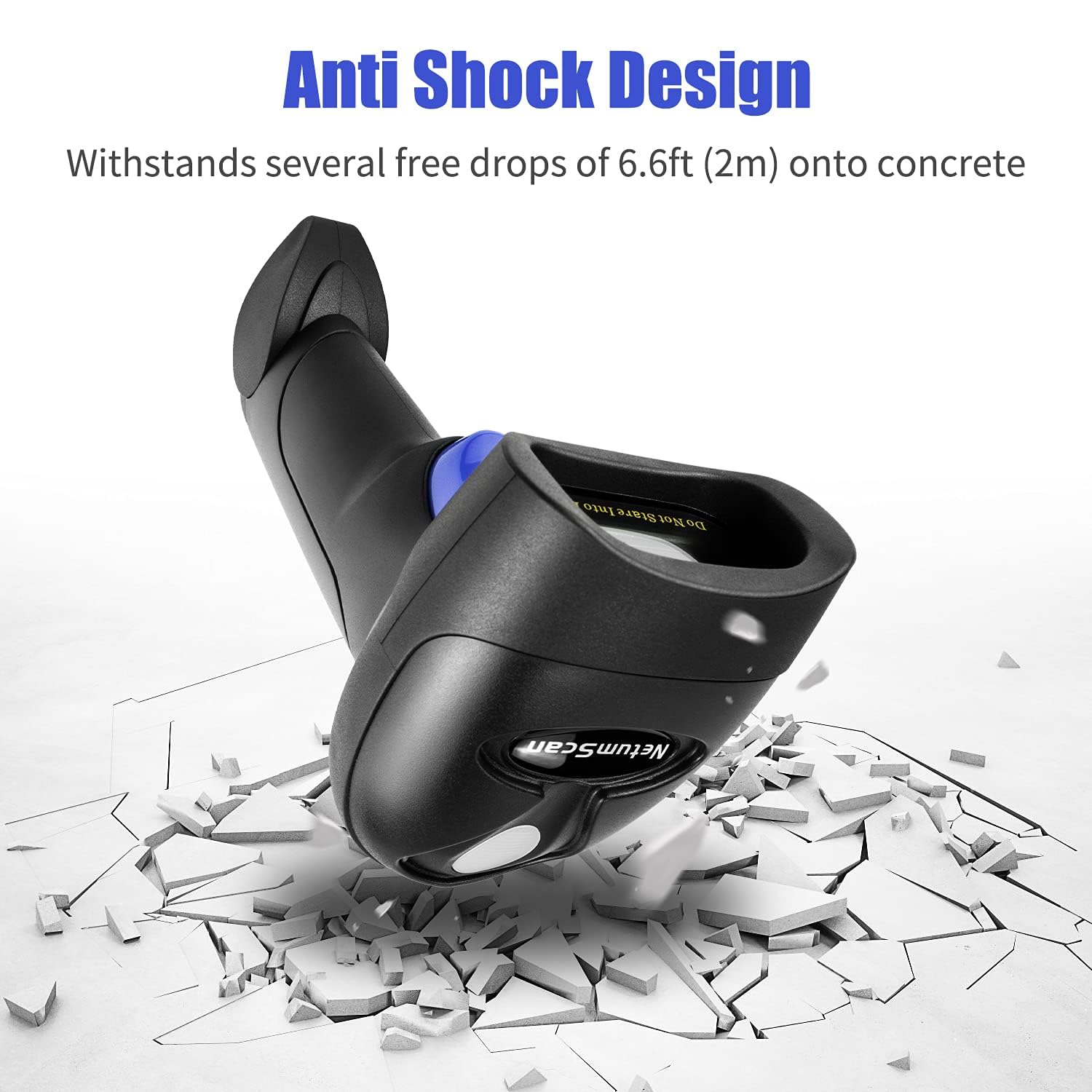 NetumScan USB 1D scanner reading screen codes for digital workflows