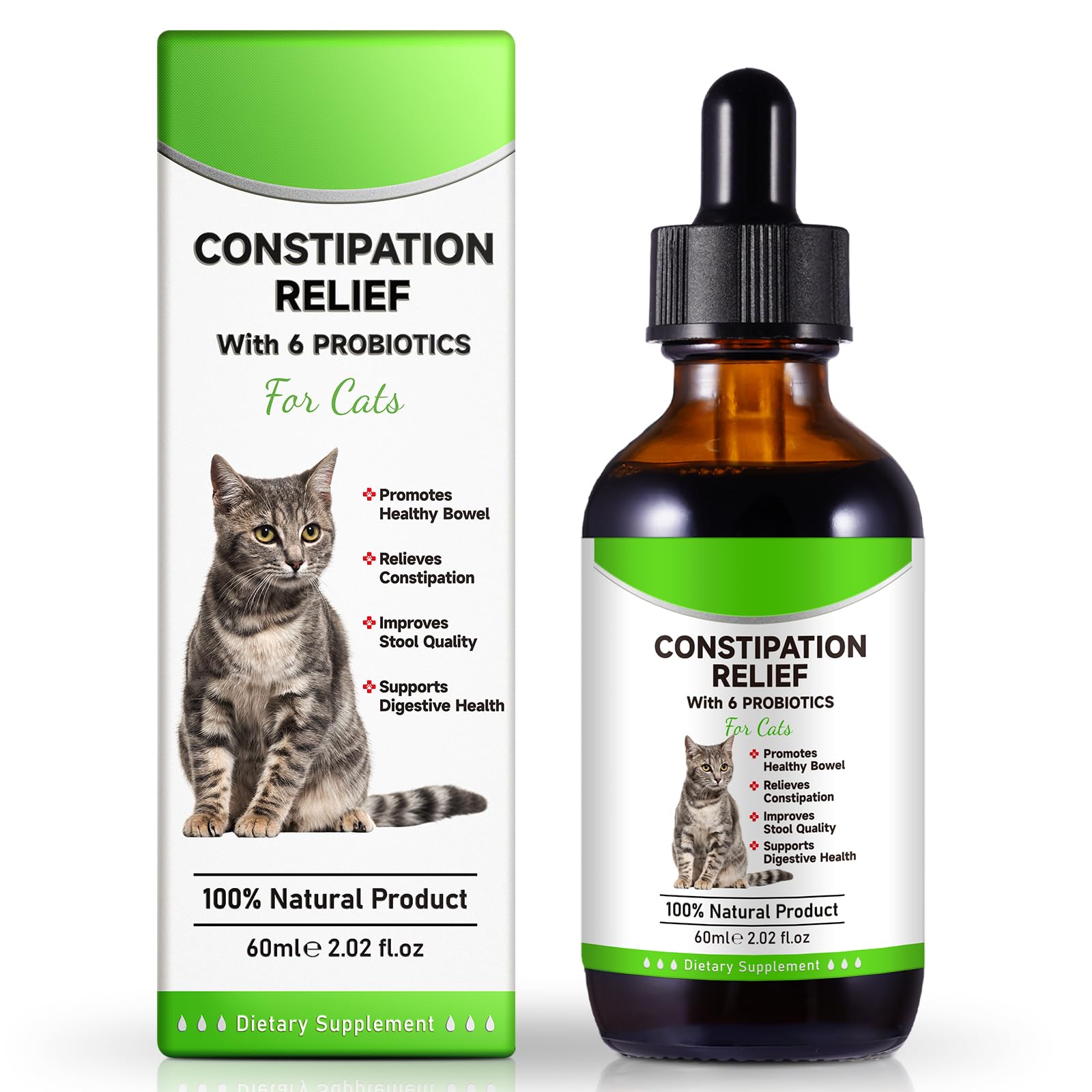 Netwik Cat Constipation Relief bottle shows natural tincture for gentle digestive support.