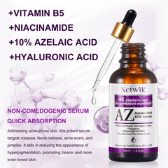Netwik serum pump applicator in hand for precise, gentle application.
