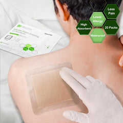 NeuHeils latex-free dressing packaging emphasizes skin-friendly design and barrier protection.