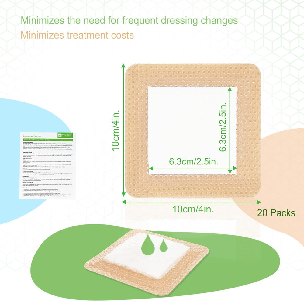NEUHEILS latex-free wound dressing suits sensitive skin safely.