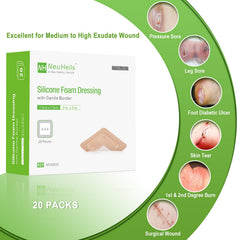 NeuHeils 20-pack box showing convenient packaging for ongoing wound care