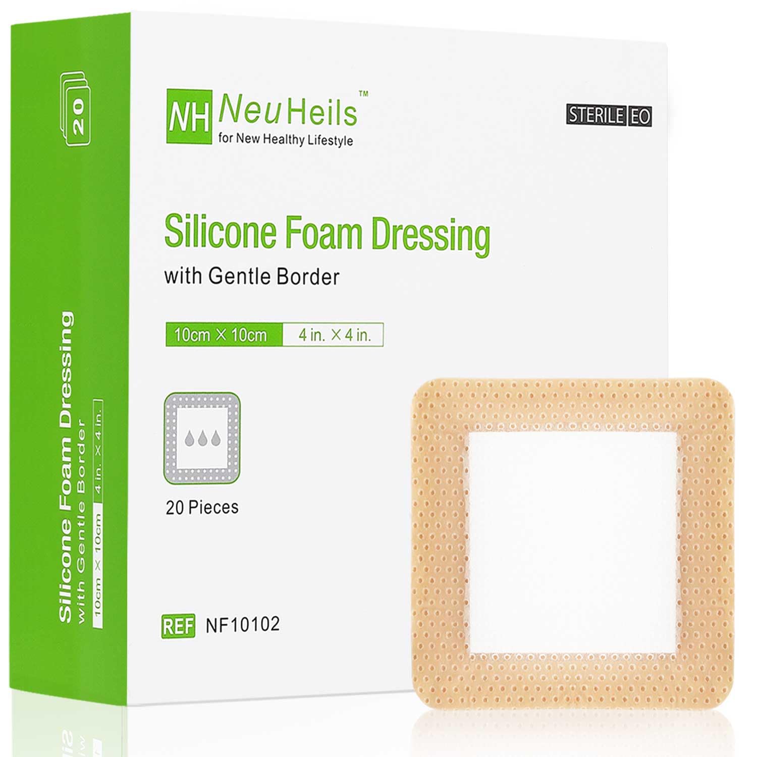 NeuHeils soft comfort dressing conveys gentle wear on sensitive skin.