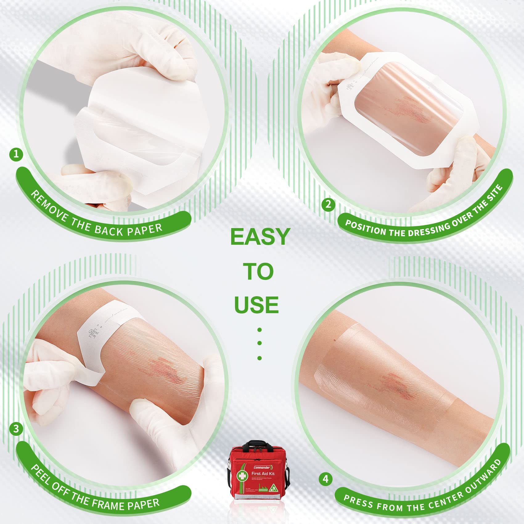 NEUHEILS thin second-skin dressing blends with the skin surface