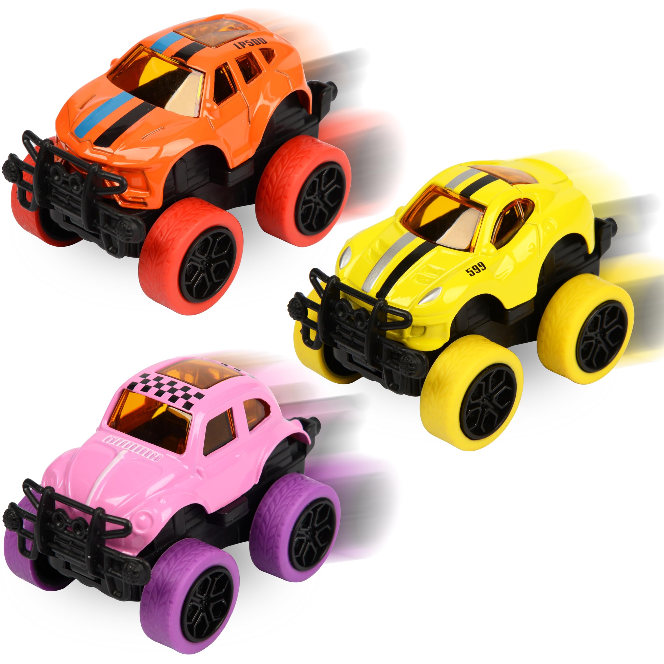 Neureyte 16-pack monster trucks set including all designs