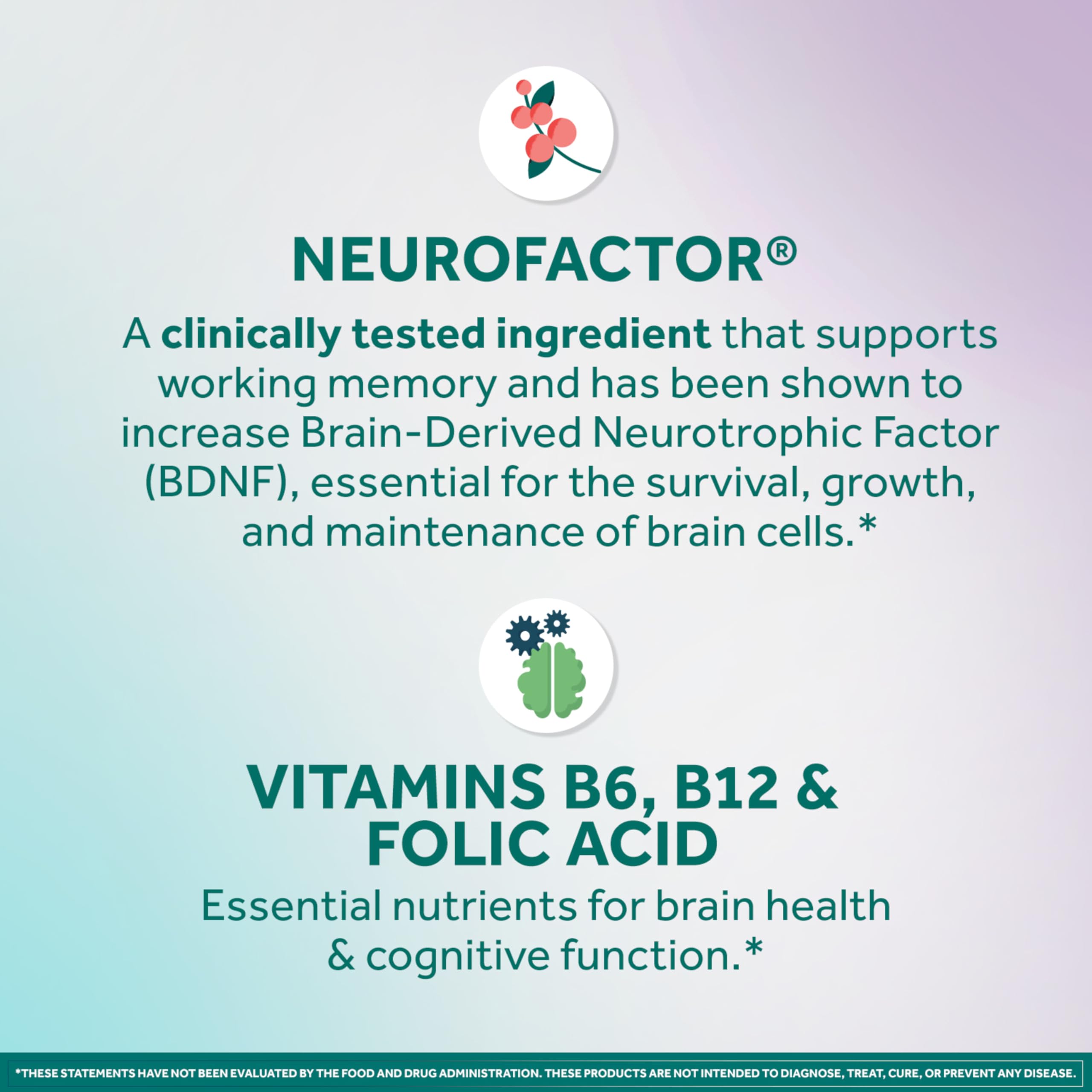 Neuriva Memory 3D Cognicell ingredient closeup emphasizes memory support for healthy adults