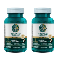 Neuriva Ultra Decaf bottle with label and capsules for daily brain support