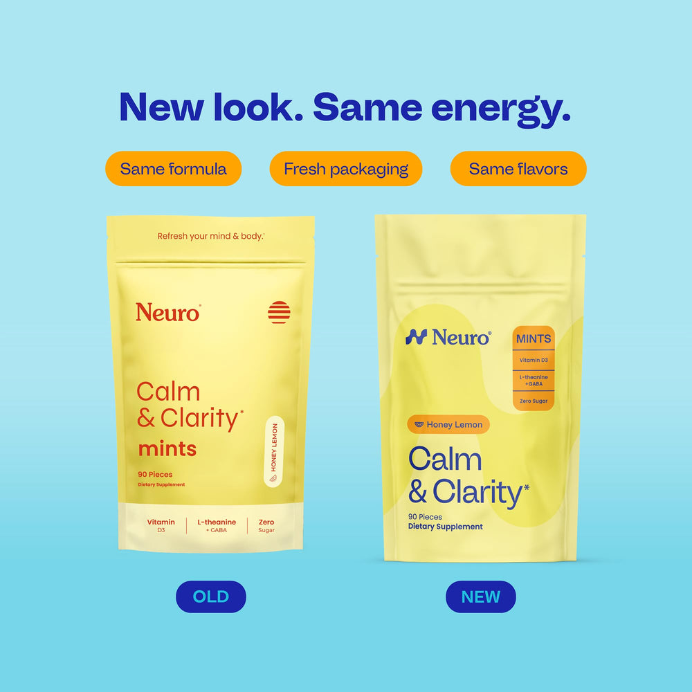 Honey lemon flavor closeup suggesting a refreshing mood boost from Neuro Calm & Clarity Mints.