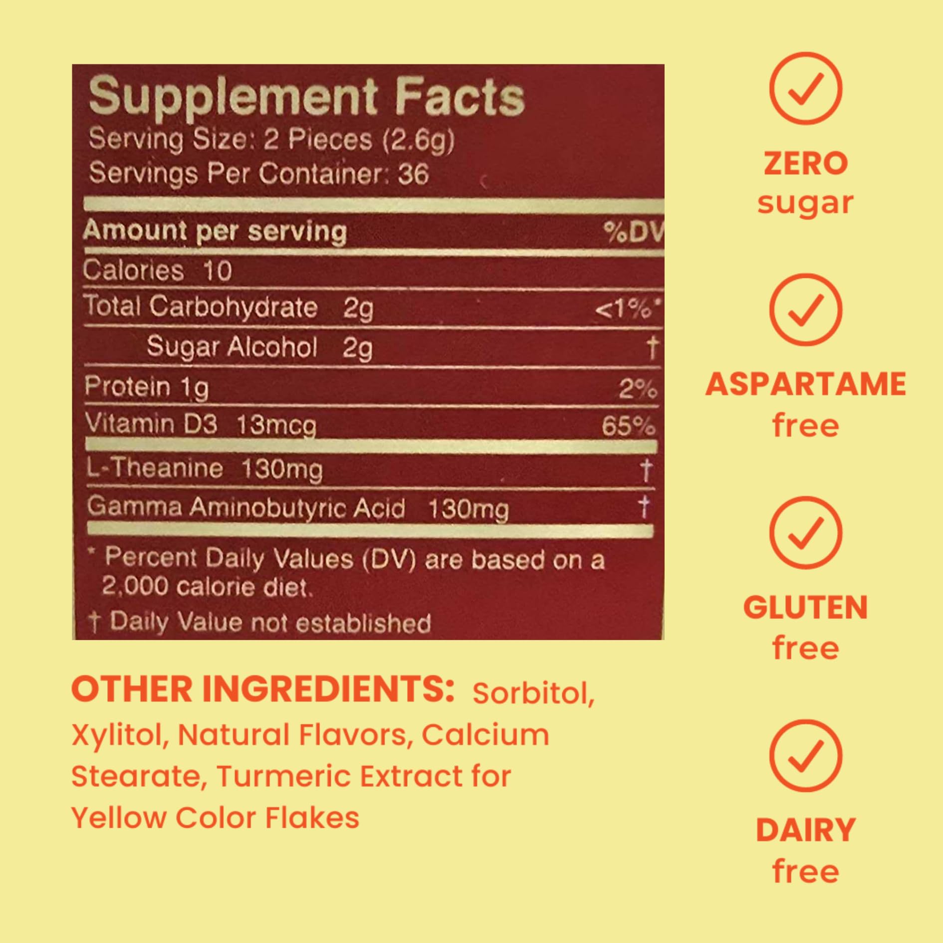 Neuro Calm & Clarity mints mint close-up with fresh flavor