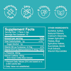 Close-up of Neuro Energy and Focus Mints showing sugar-free formula for clean energy