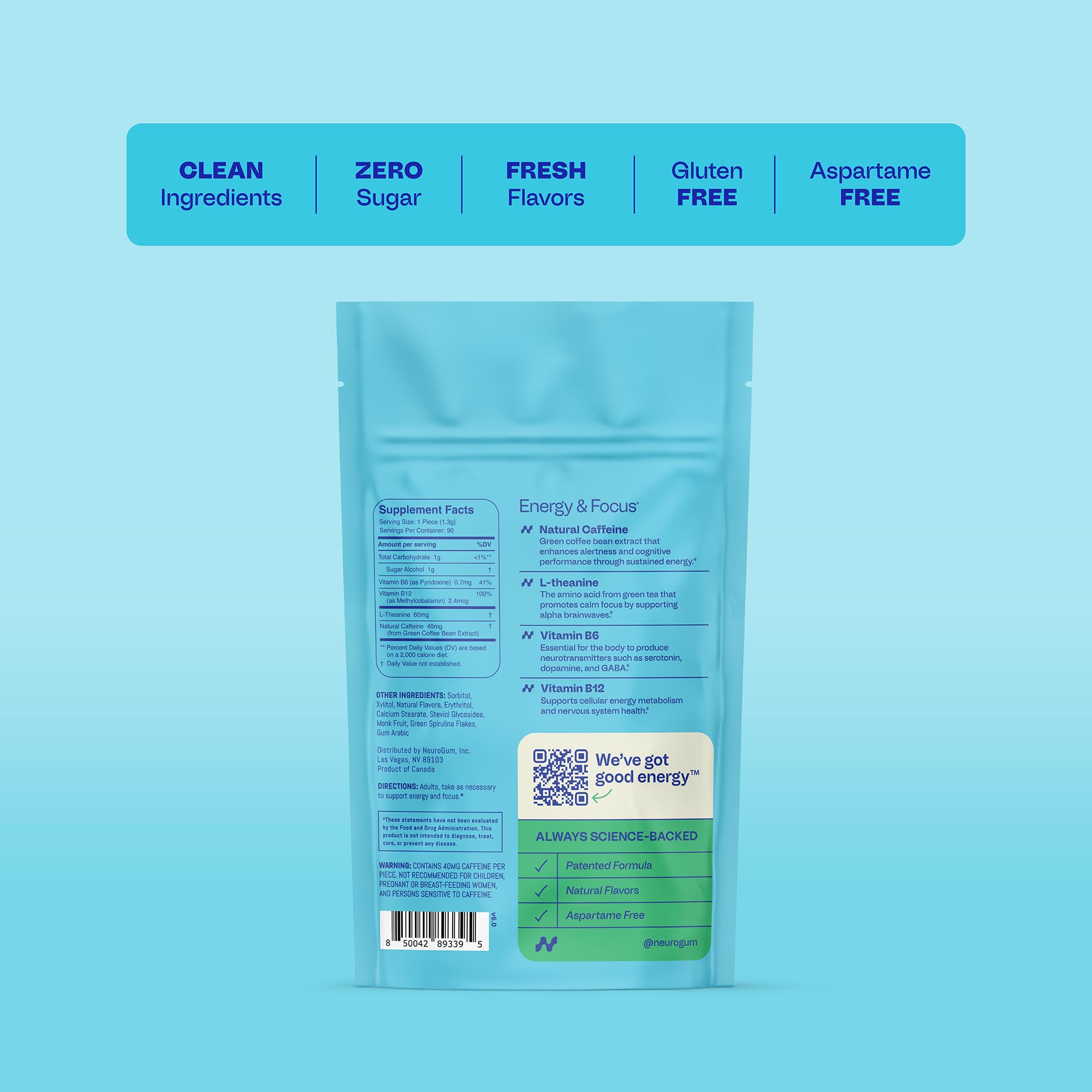 Neuro Energy Focus Mints in hand demonstrates easy dosing for fast focus.