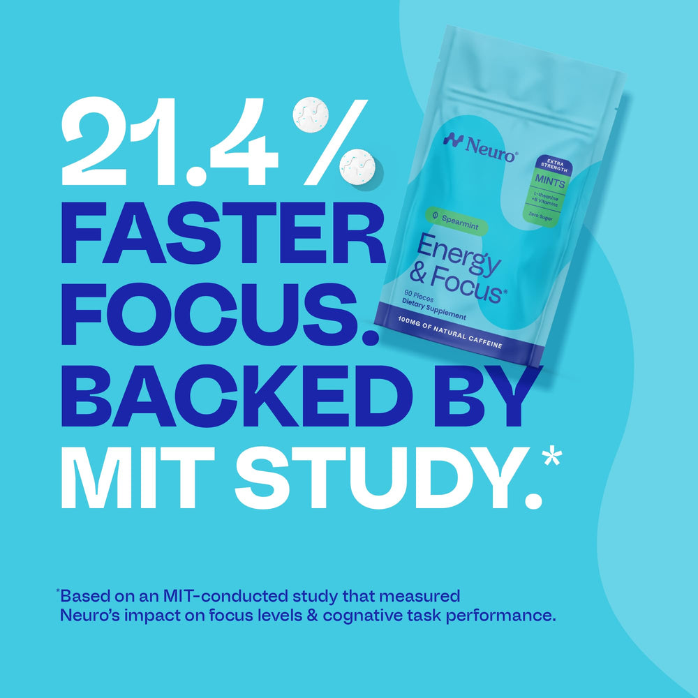 Neuro Energy Focus Mints during study for sharper focus.