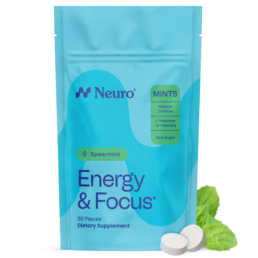 Neuro Energy Focus Mints pack-shot for quick, caffeine-fueled alertness.