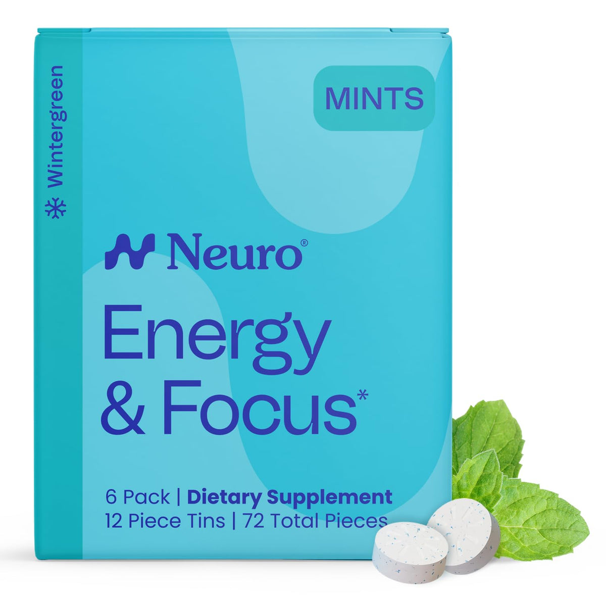 Neuro Energy and Focus Mints pack ready for on-the-go study or workouts