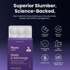 Neuro Sleep Meltaway Mints on tongue during dissolution demonstration.