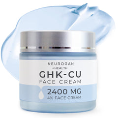 Neurogan GHK-Cu face cream bottle highlights copper peptide formula for daily hydration