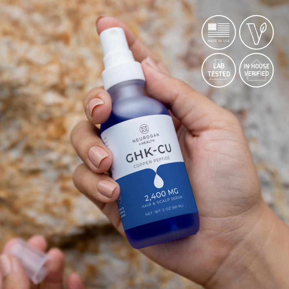 Neurogan GHK-Cu hair-shine-softness spotlights smoother, shinier hair.