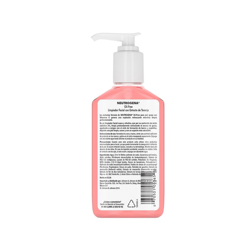 Neutrogena 6oz oil-free acne wash packaging shown for everyday routine
