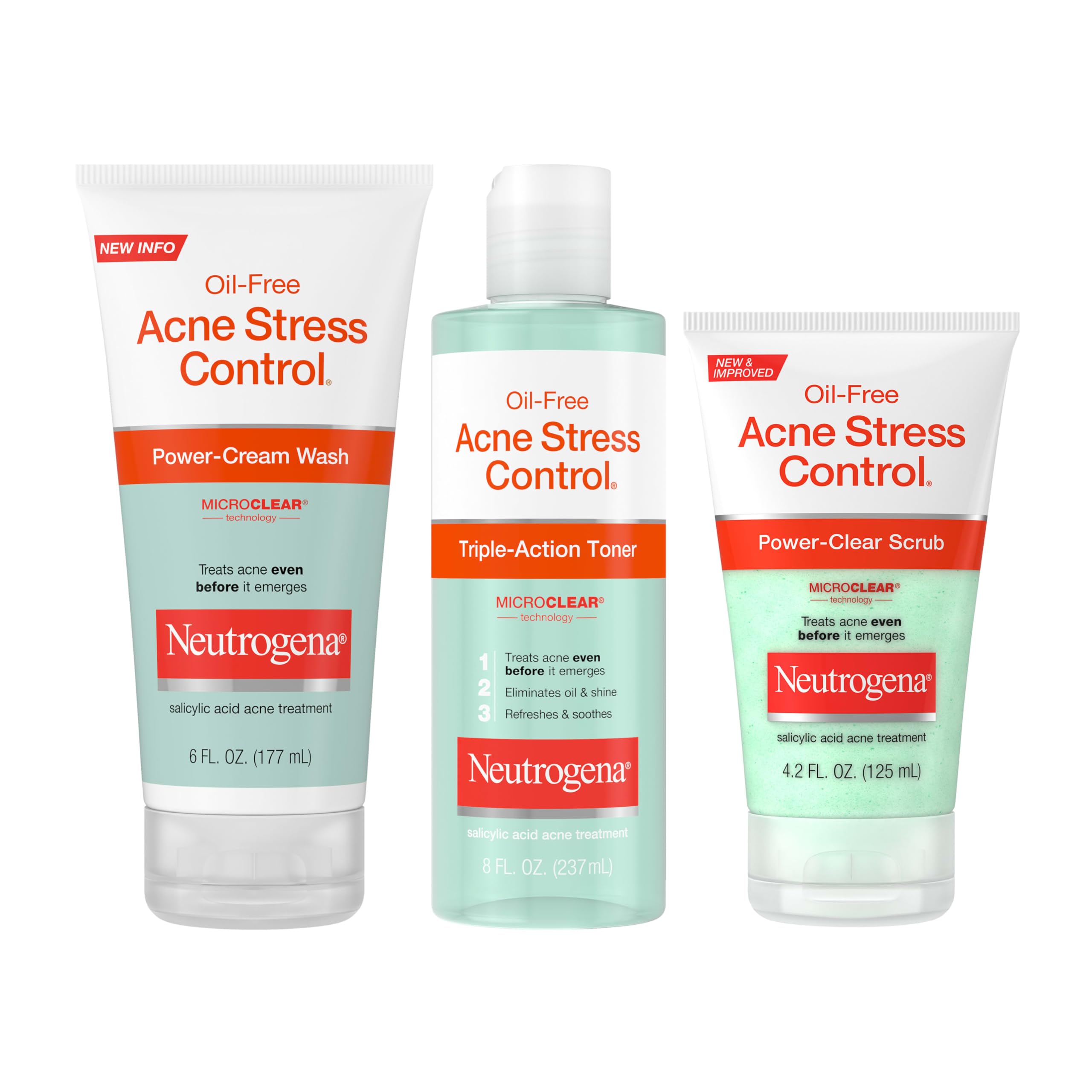Neutrogena Acne Stress Control toner after cleansing in daily routine.