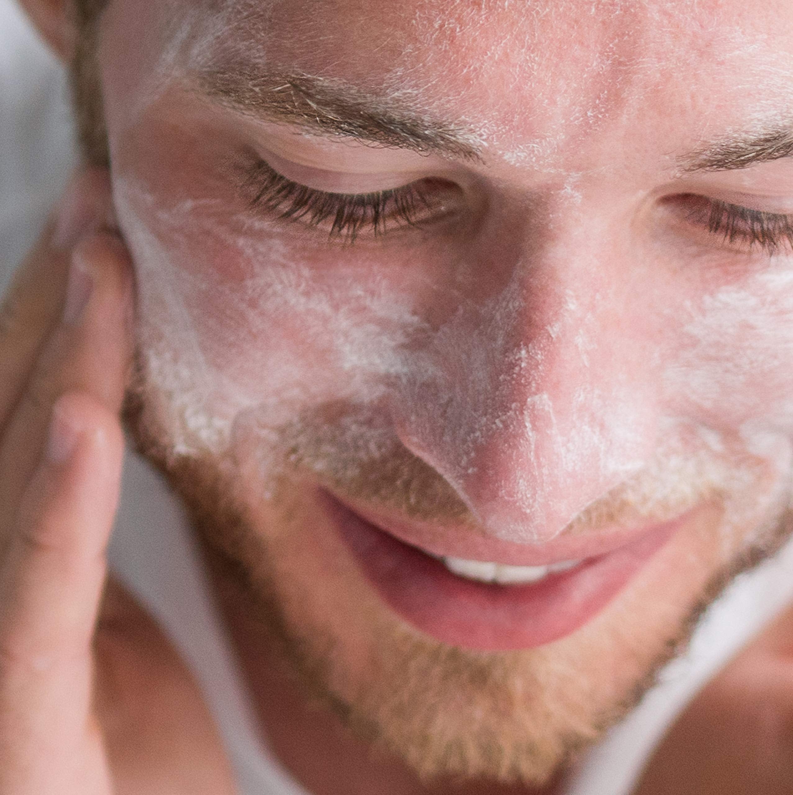 Applying Neutrogena All-In-1 Acne Control on the hand for daily use.
