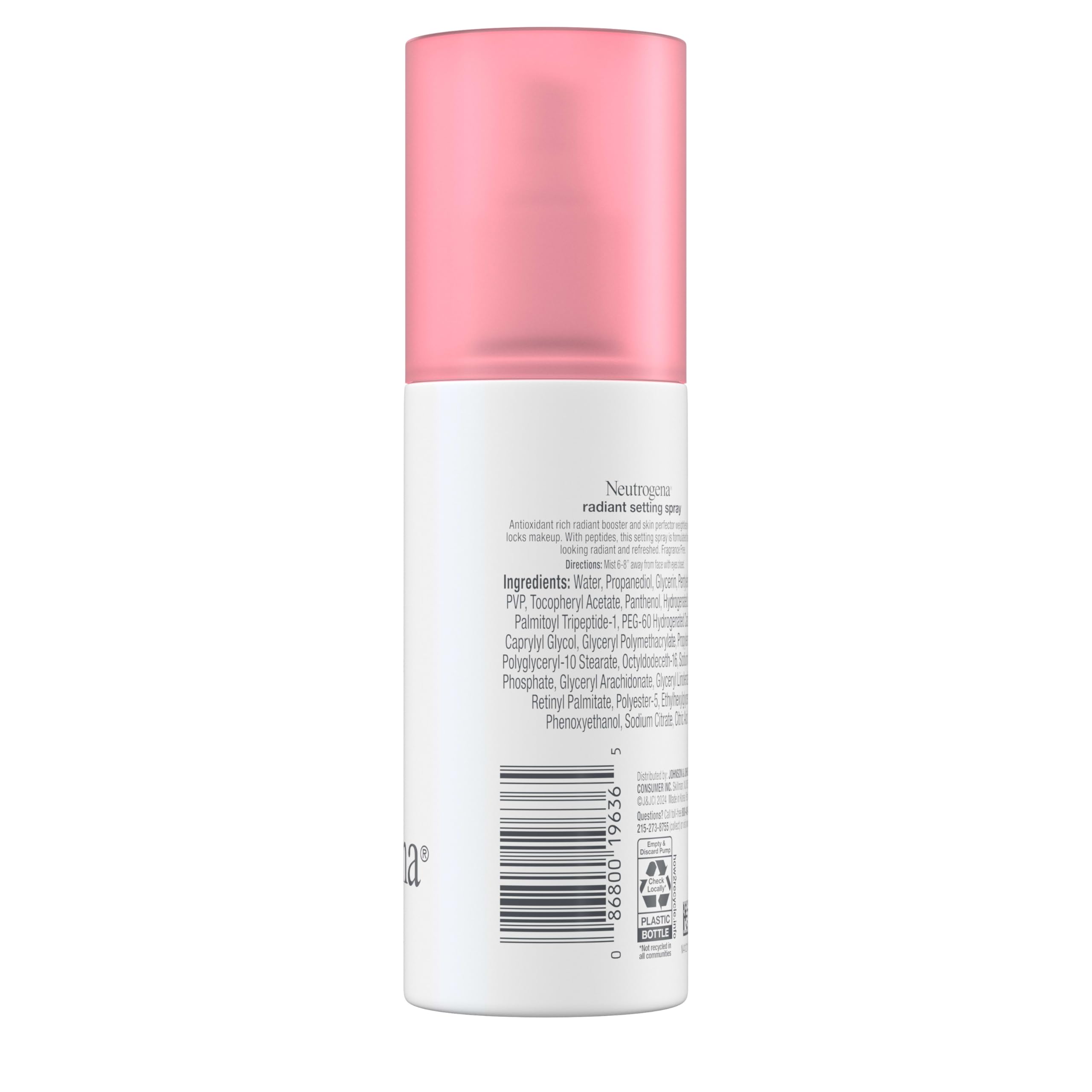 Neutrogena spray with antioxidants and peptides nourishes skin.