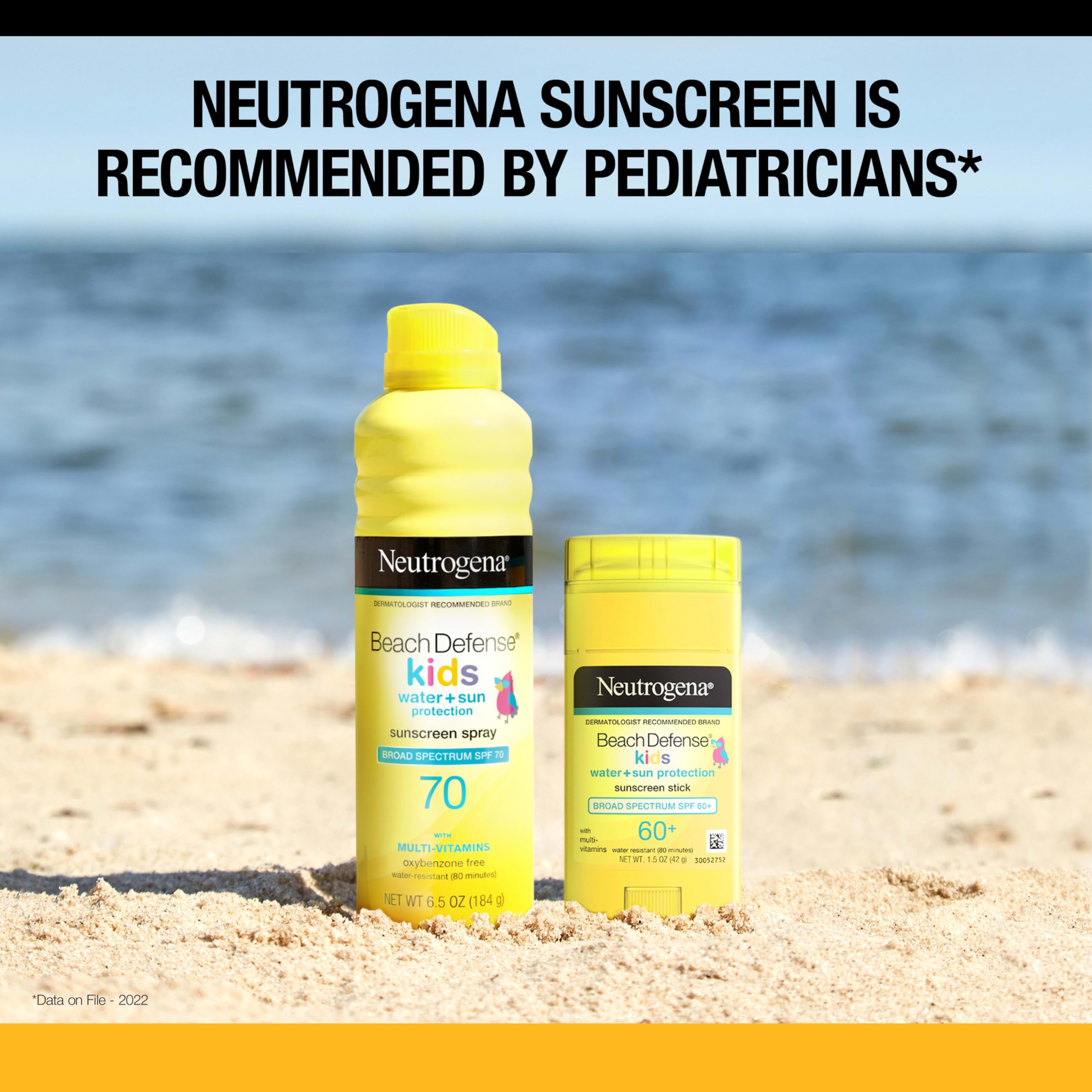 Neutrogena Beach Defense Kids Stick Hawaii Reef Act compliant reef-friendly label