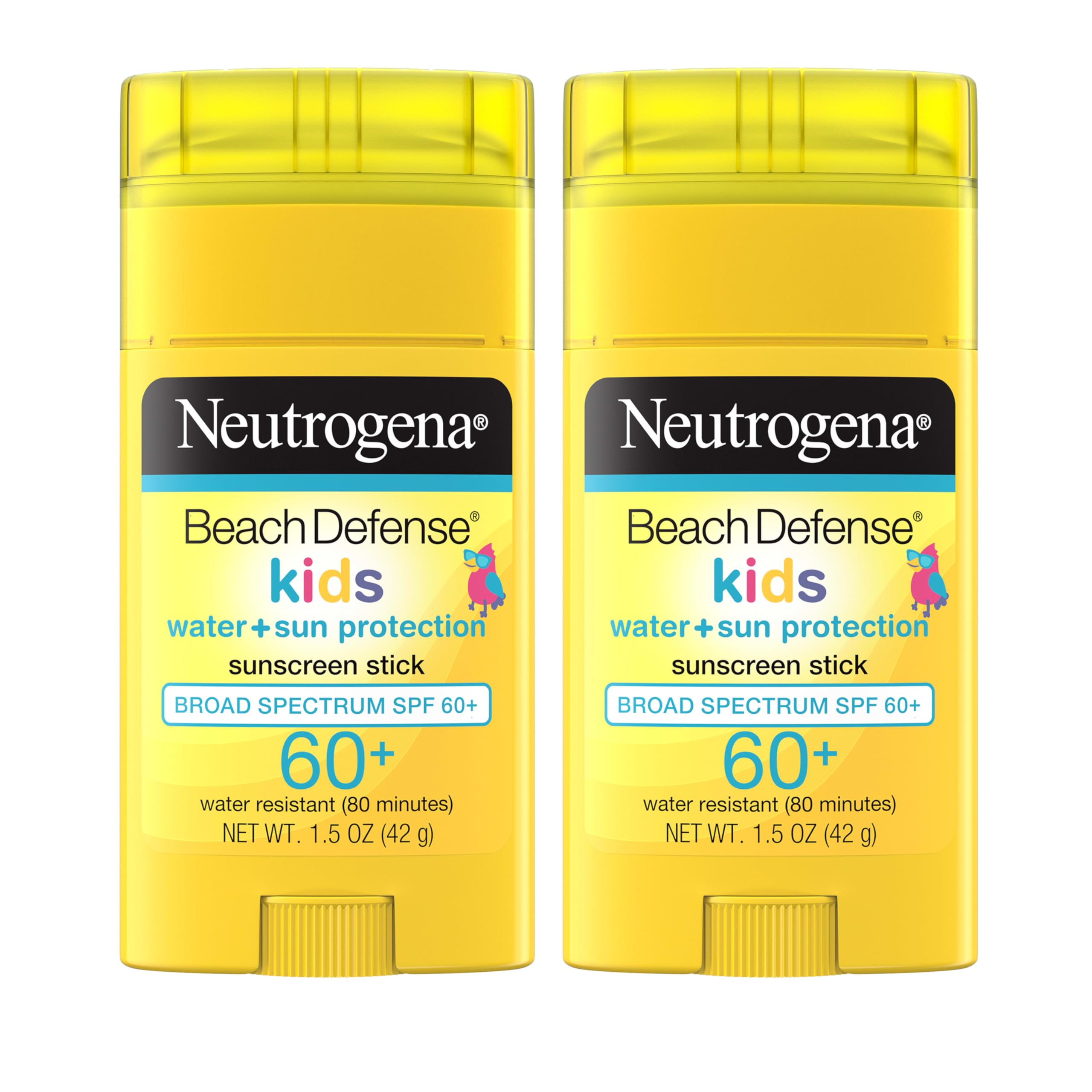 Neutrogena Beach Defense Kids Stick SPF 60+ on face and body for quick protection