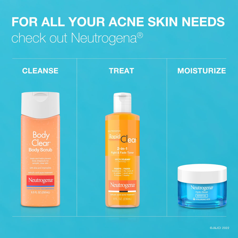 Neutrogena Body Clear aloe chamomile infusion soothes skin during use