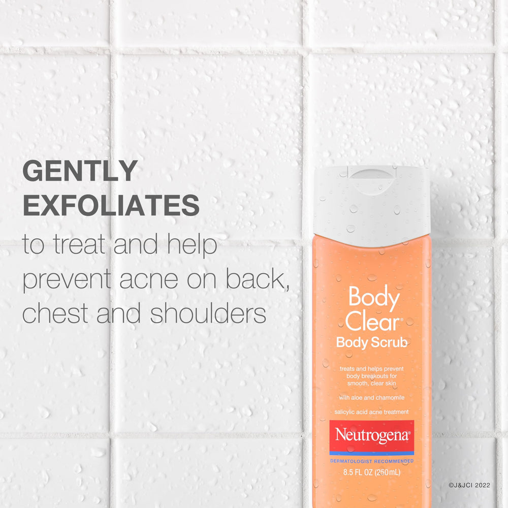 Neutrogena Body Clear foaming lather provides a refreshing clean