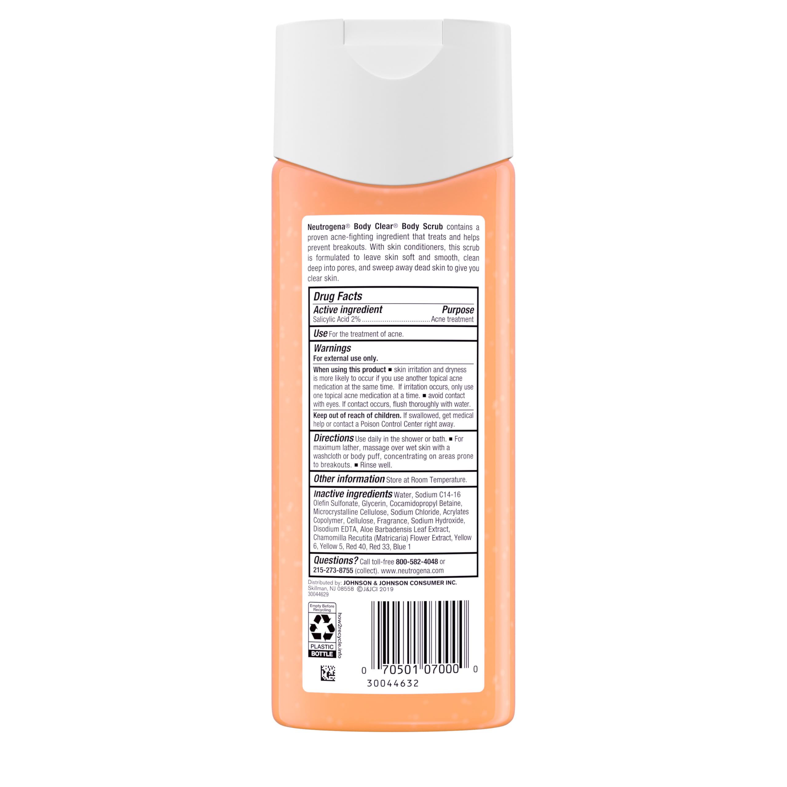 Neutrogena Body Clear salicylic-acid wash for daily acne care